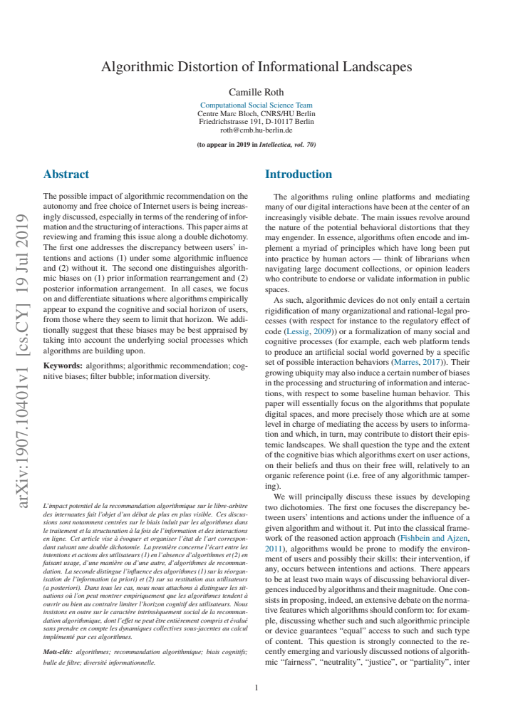 First page