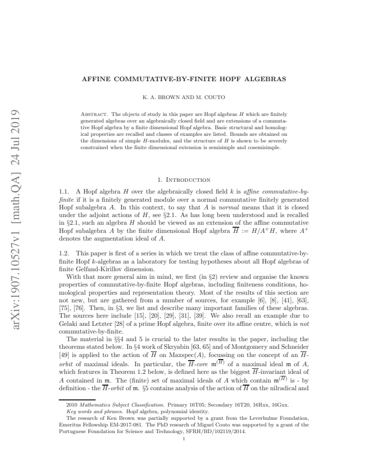 First page