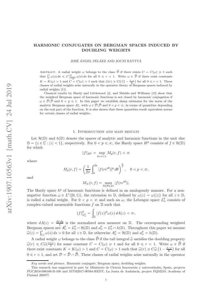First page