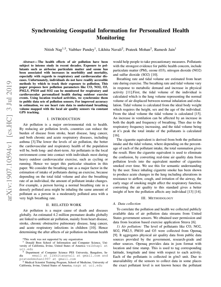 First page