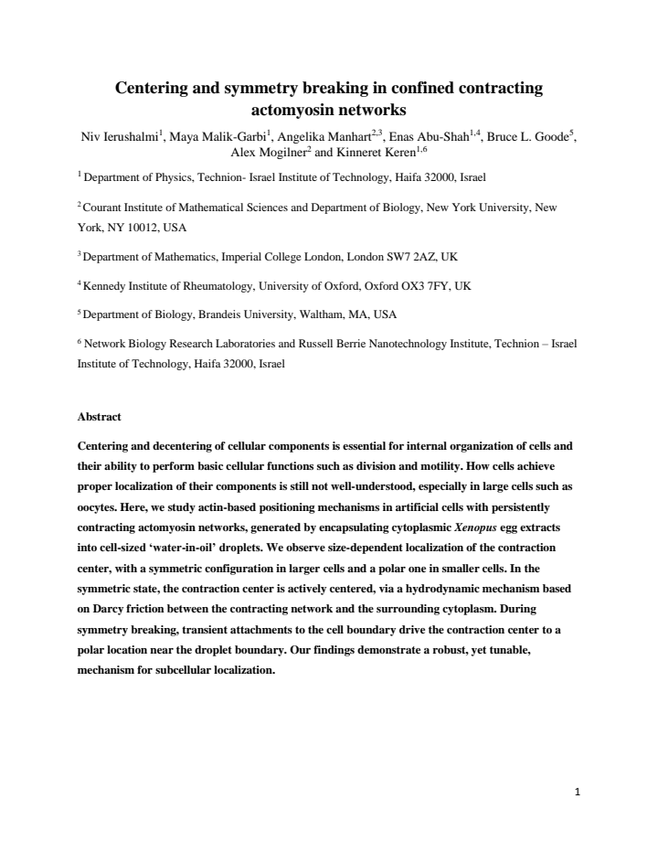 First page