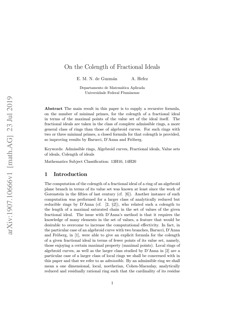 First page