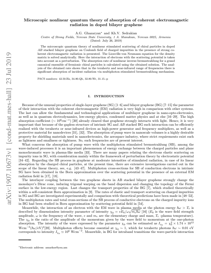 First page