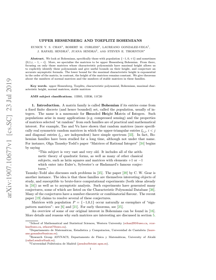 First page
