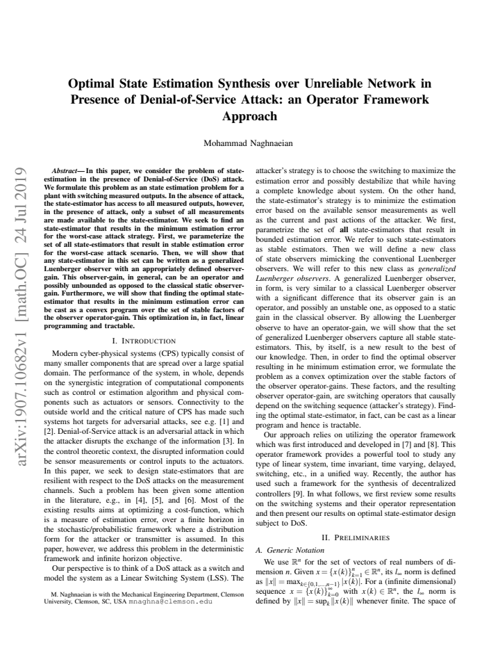 First page