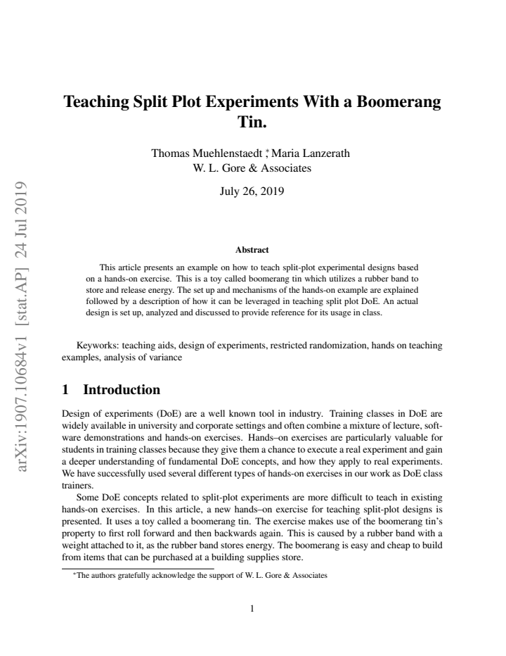 First page