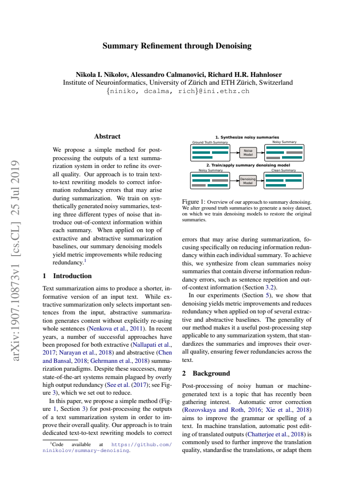 First page