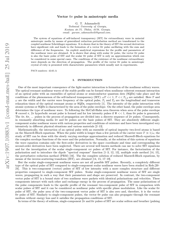 First page