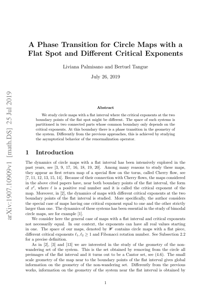 First page