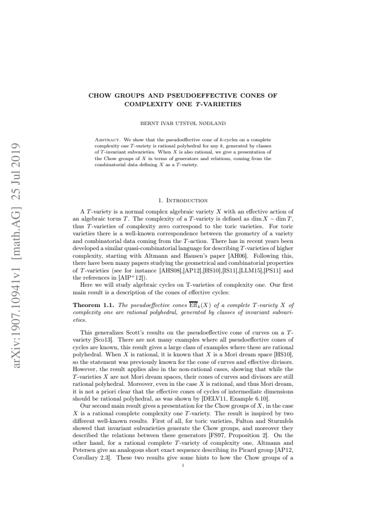 First page