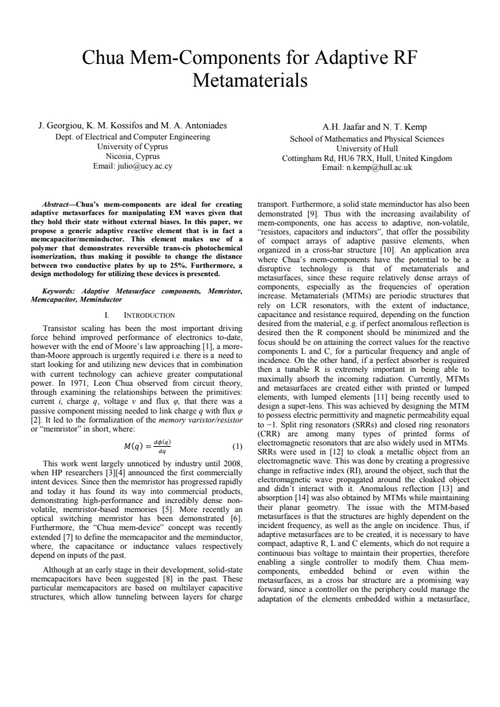 First page