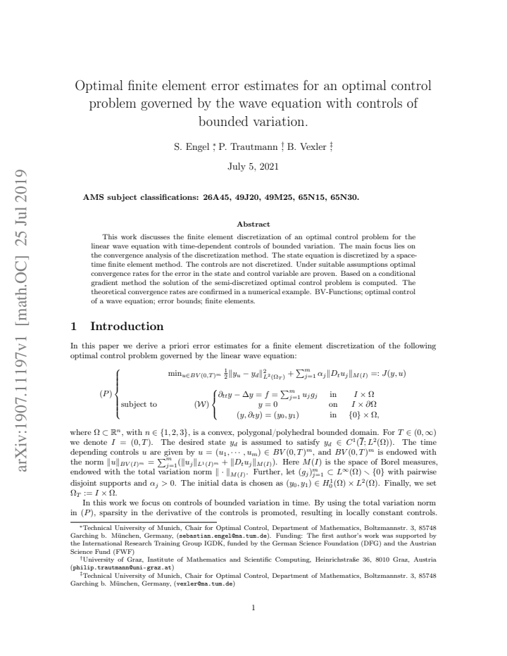 First page