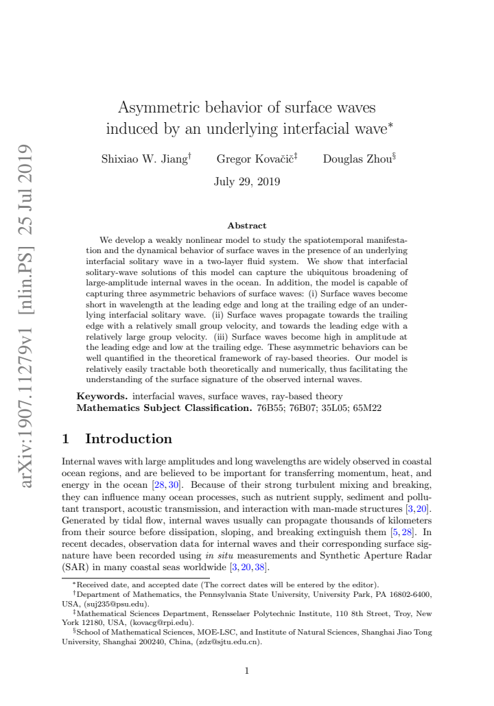 First page