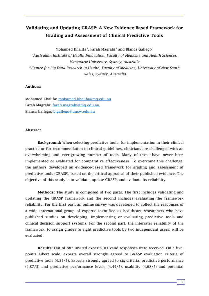 First page
