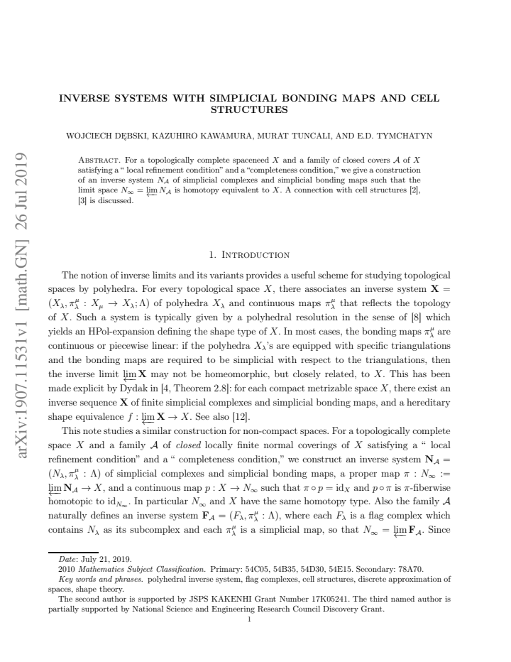 First page