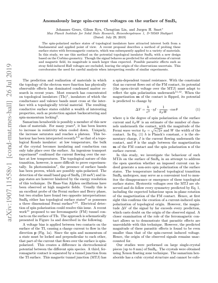 First page