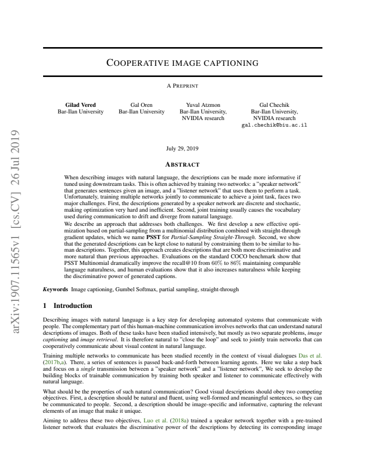 First page