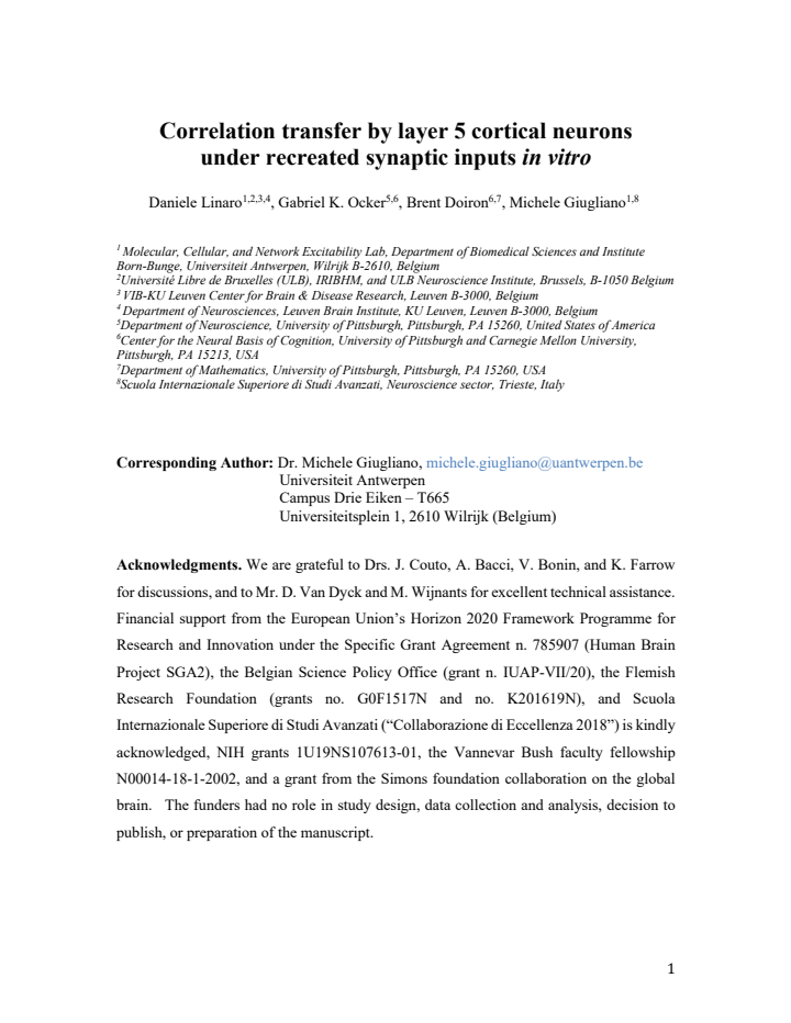 First page
