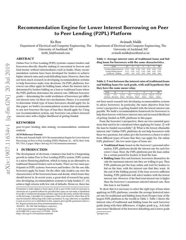 First page