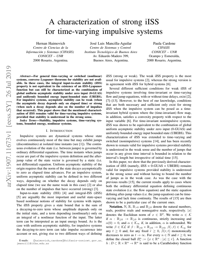 First page