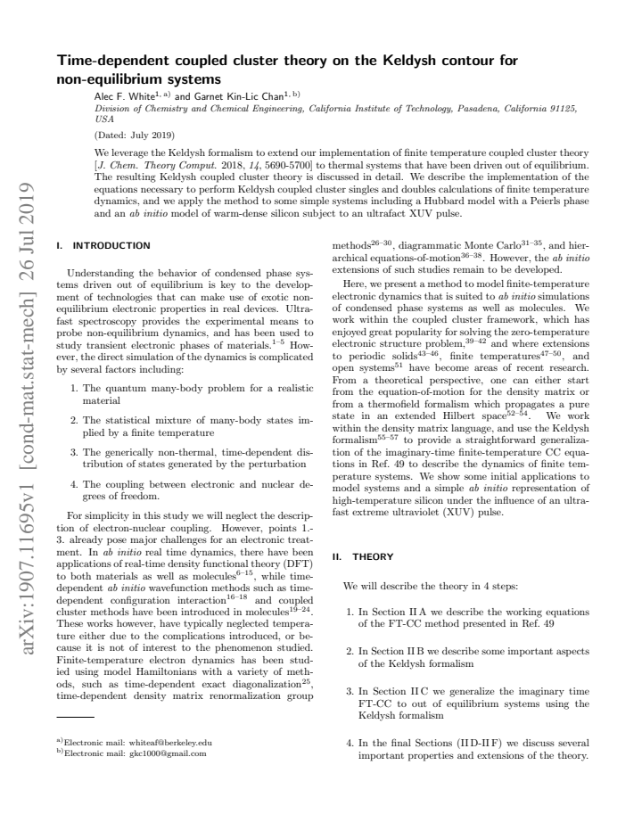 First page
