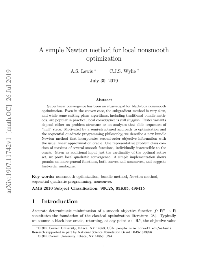 First page