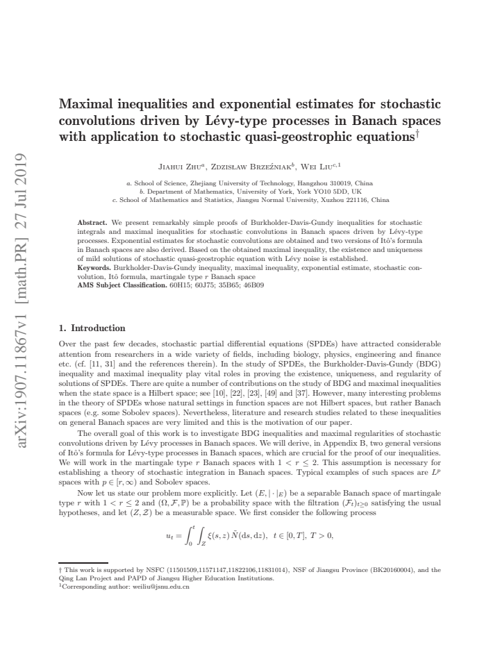 First page