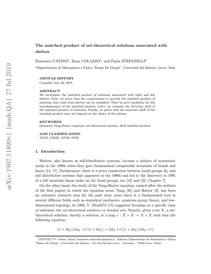 First page