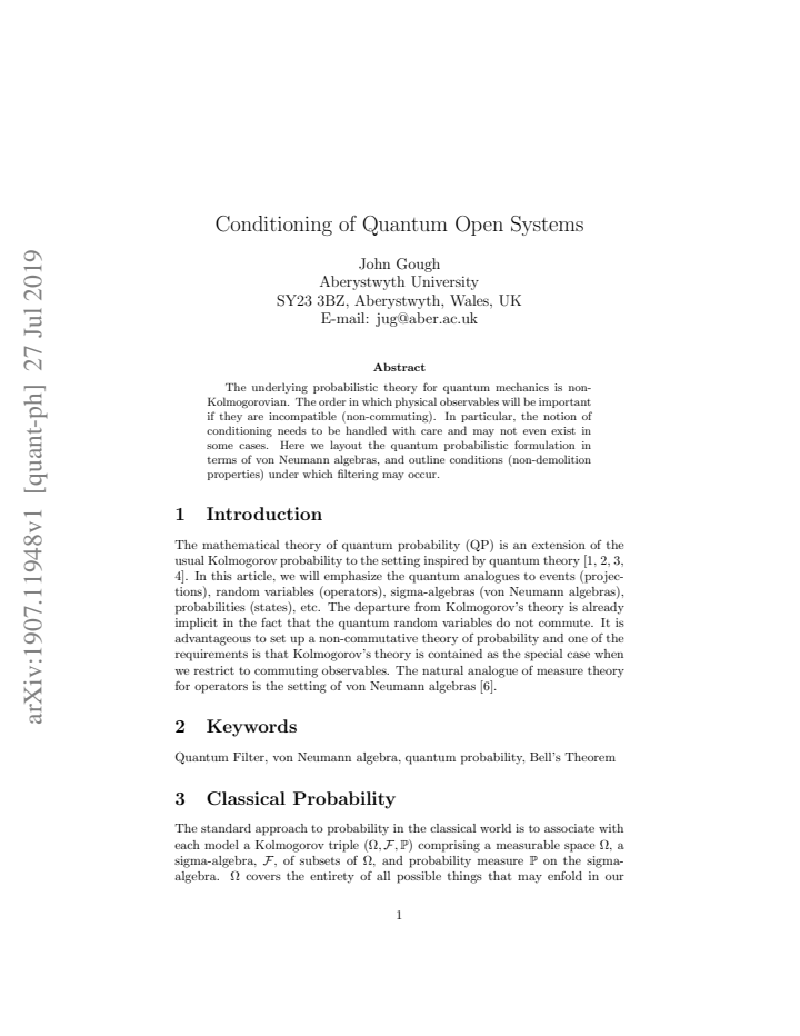 First page