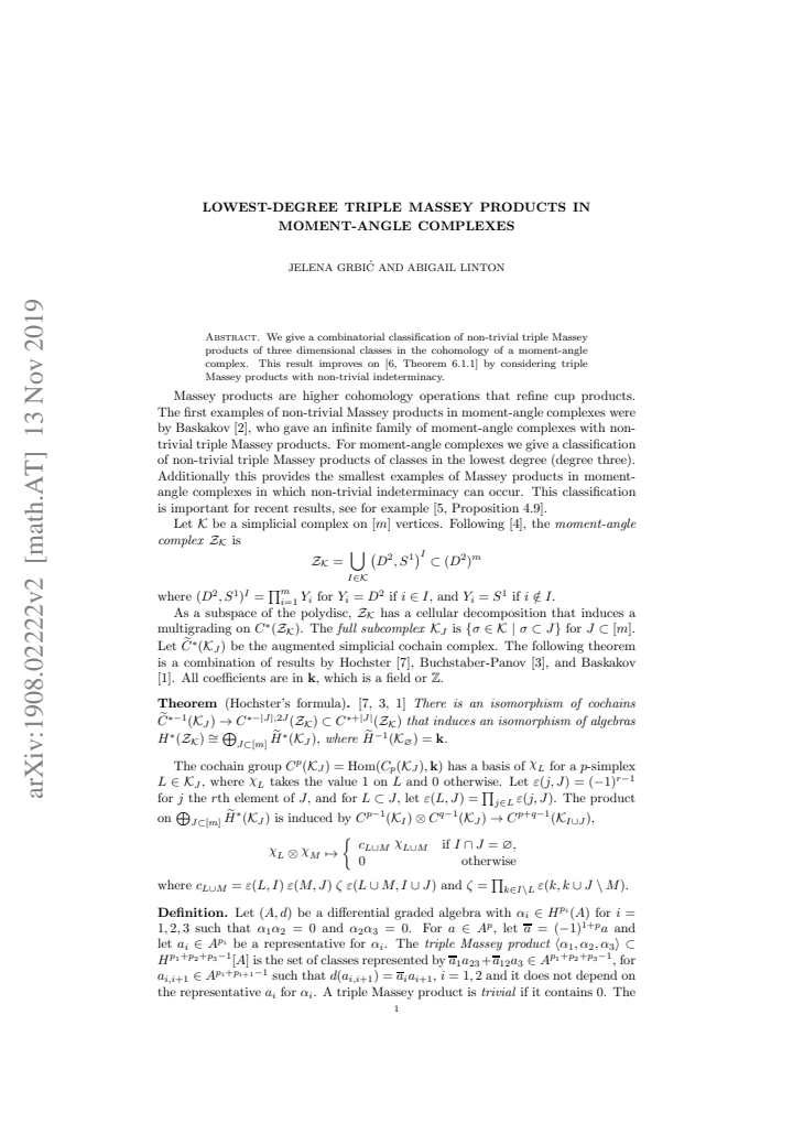 First page