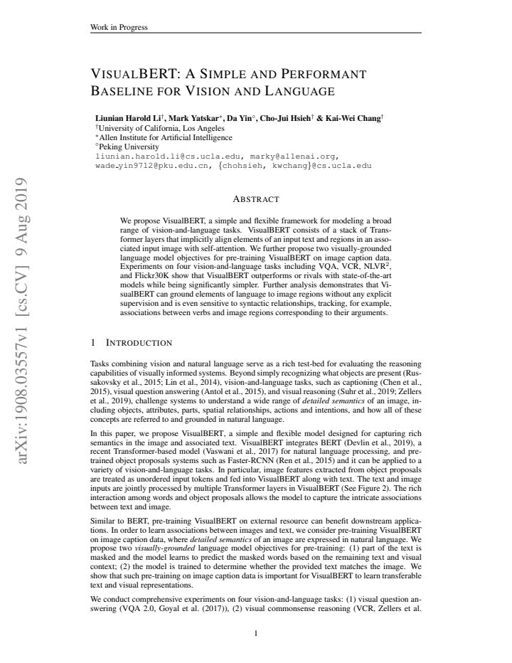 First page