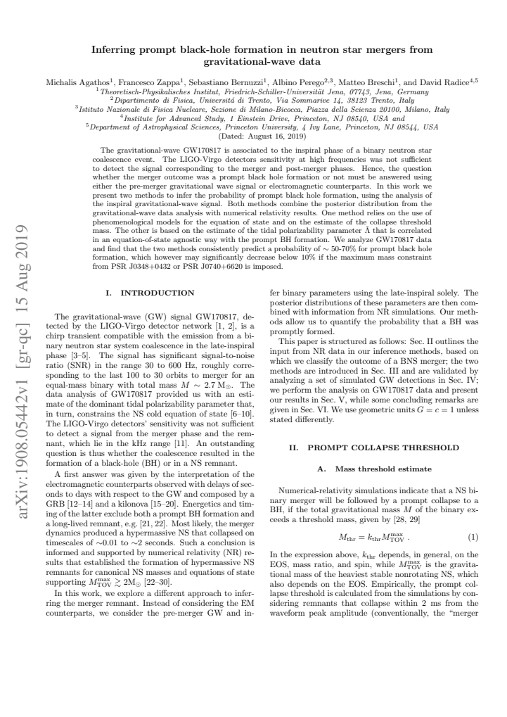 First page