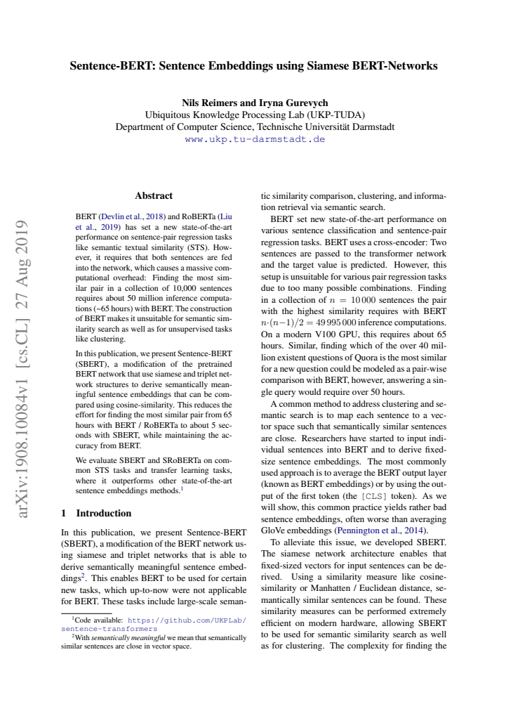 First page