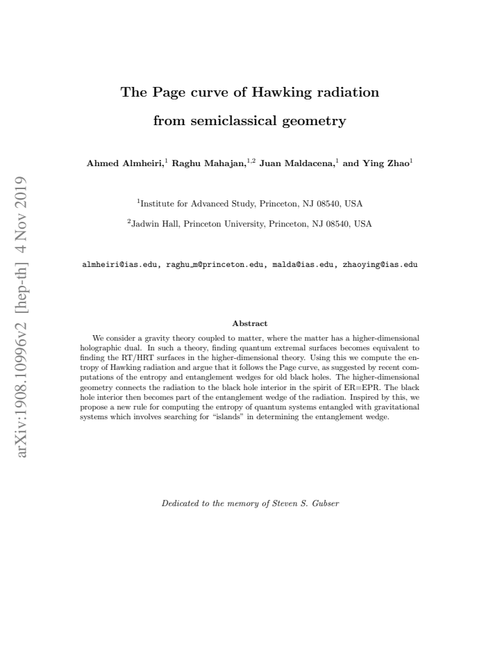 First page