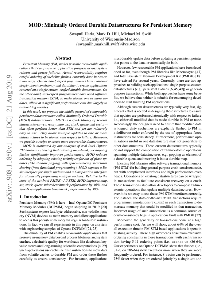 First page