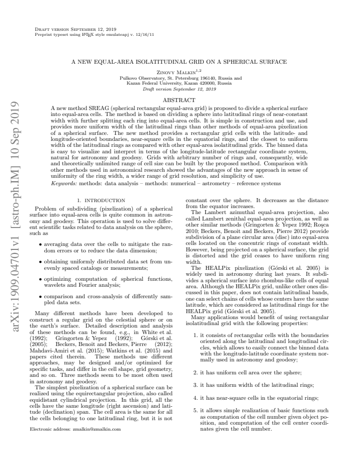 First page