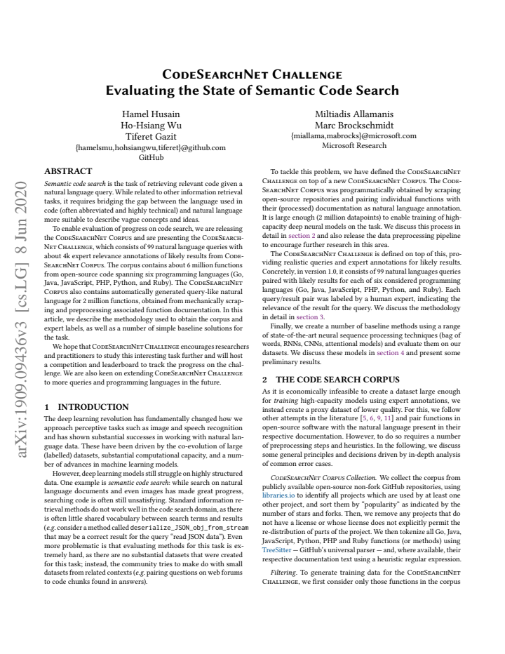 First page
