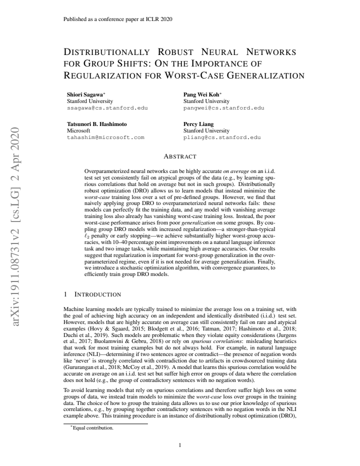 First page