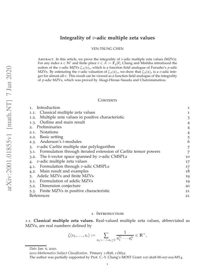 First page