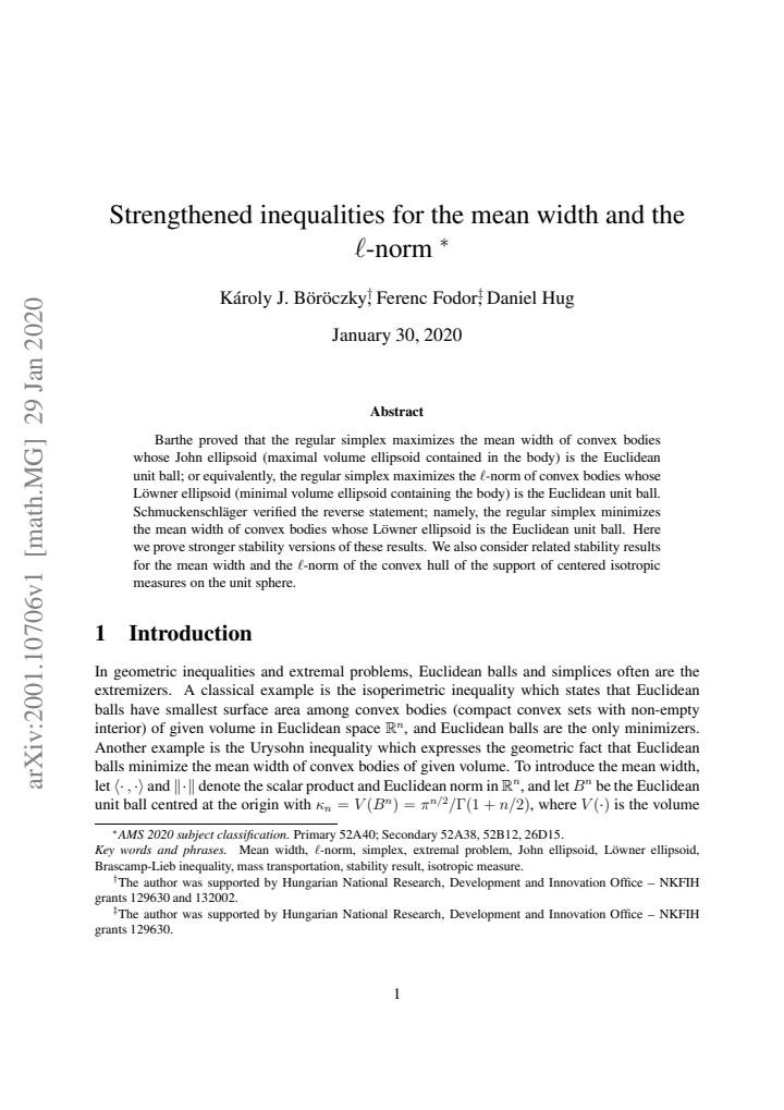 First page