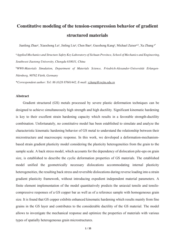 First page