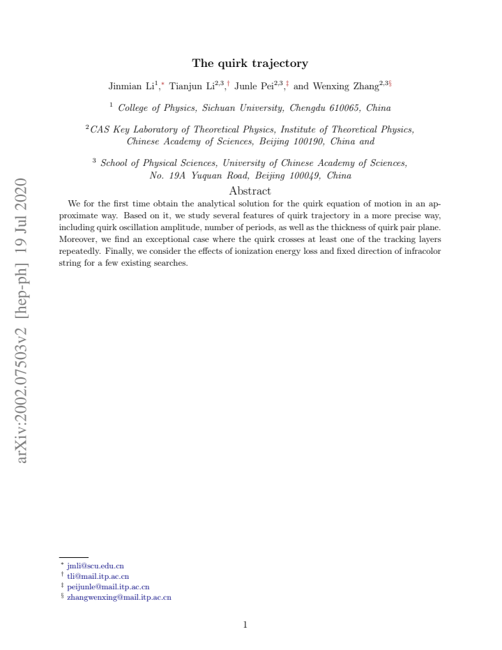 First page