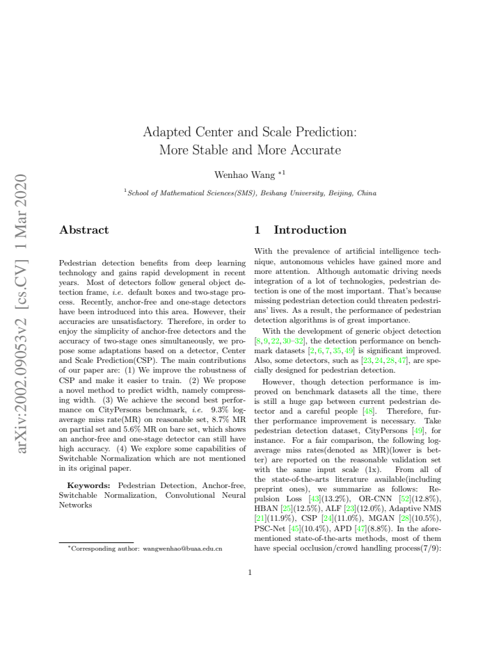 First page