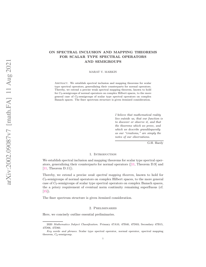 First page