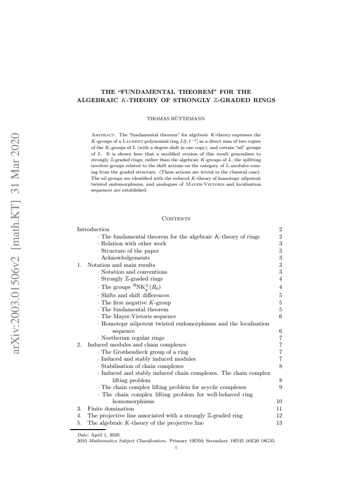 First page