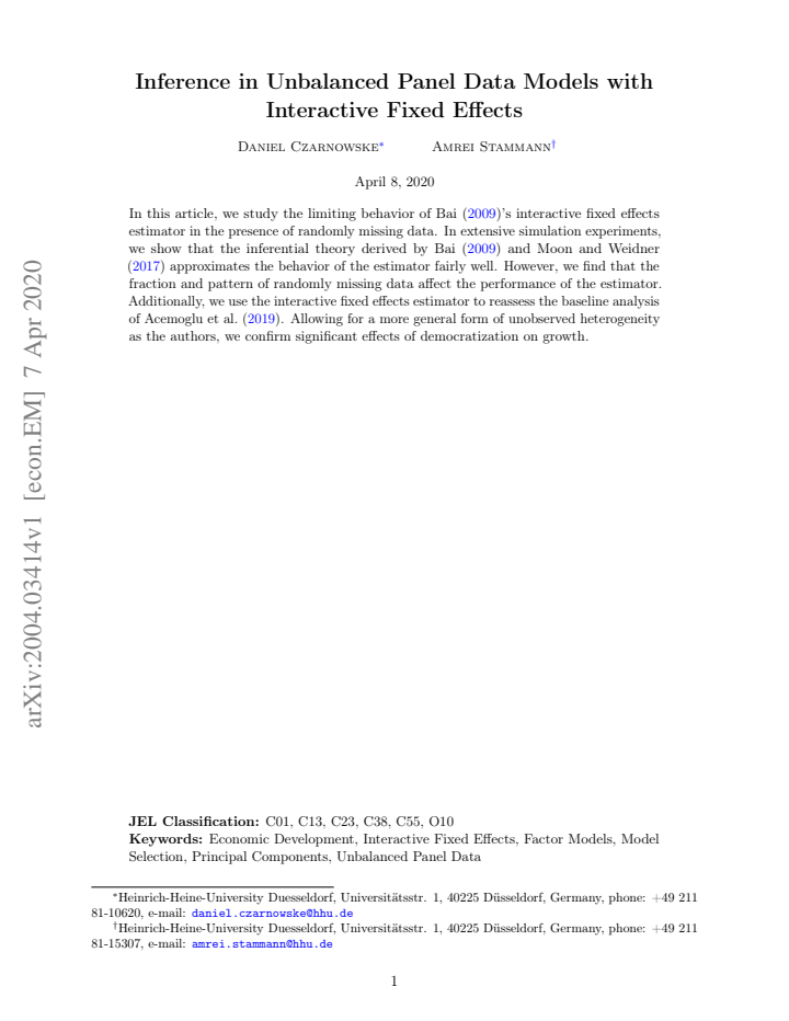First page