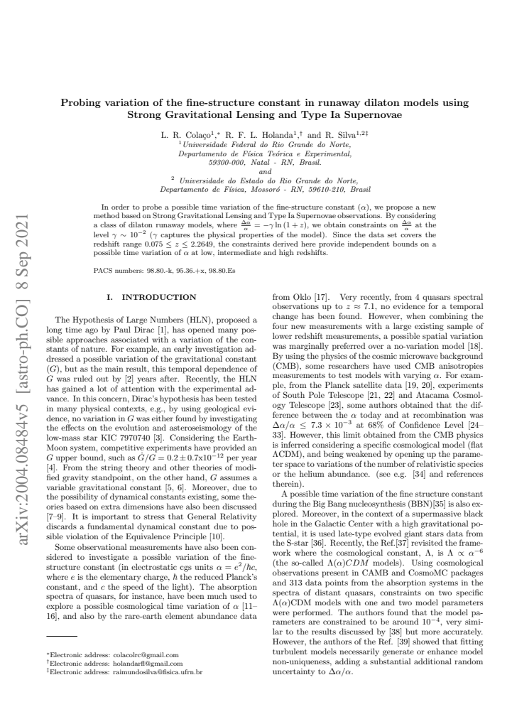 First page