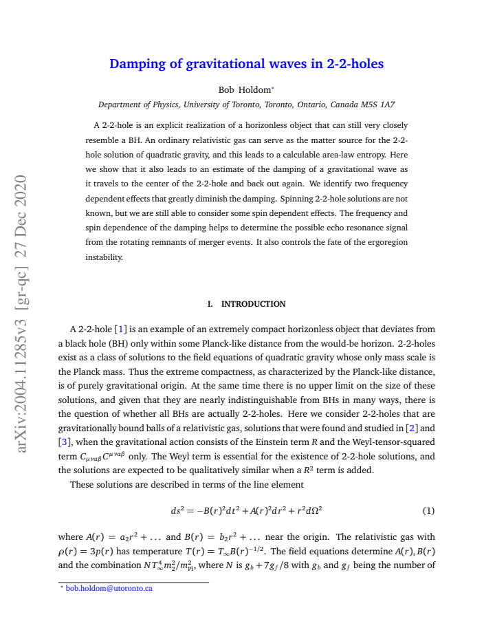 First page