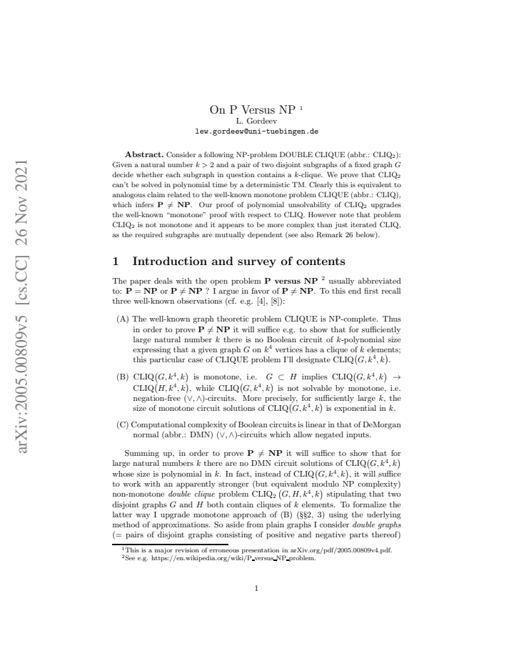 First page