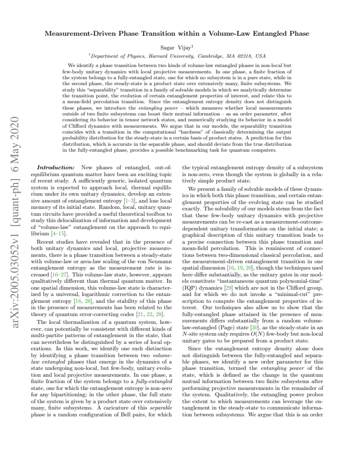 First page